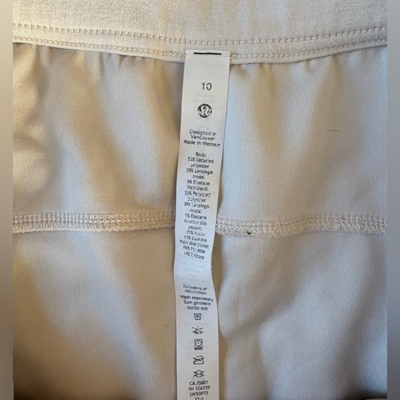 Lululemon Athletica Off-White Joggers - Picture 3 of 9